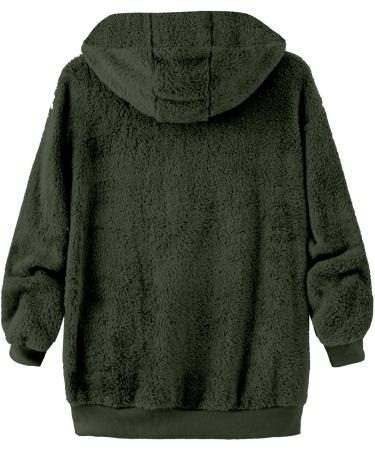 Hanxiulin Oversized Plush Hoodie Jacket - Women's Warm Fleece Winter Coat 5XL | Stylish Outdoor Trench Coat - Buy Online on GoSupps.com