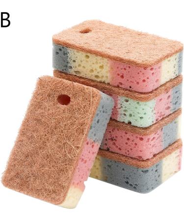 Washing Sponges Double-Sided Cleaning Spongs Kitchen Pad Dish Washing Tool for Quick and Effective Use Pack of 5 Mild and Clean Foaming 5pcs - Buy Online on GoSupps.com