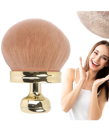 Self Tanner Brush Oval Self Tanning Brush 2.8" Dia. Large Body Brush Makeup Soft Reusable Sunscreen Applicator for Makeup Gold Beauty Tools