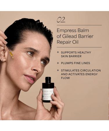 WILDLING Empress Facial Gua Sha Set | Sculpting Tool Toner & Oil | 100% Authentic Bian Stone for Lifting & Toning - Buy Online on GoSupps.com