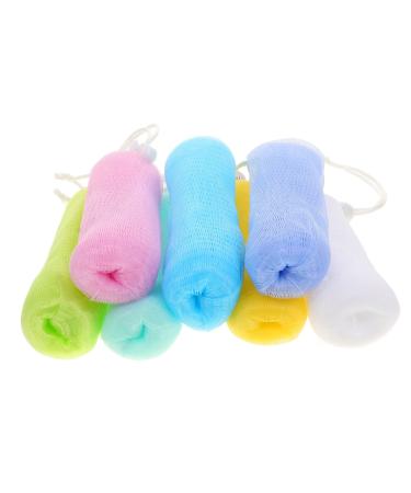 AUTSUPPL 7pcs Foaming Soap Mesh Bag Bar Soap Loofah Pouch Shower Soap Bar Holder Soap Bag Soap Sleeves Pp