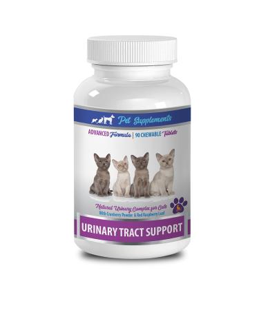 cat Urinary Tract Infection - Urinary Tract Support - for Cats - Natural Formula - CHEWABLE - Cranberry Supplements for Cats - 1 Bottle (90 Chews)