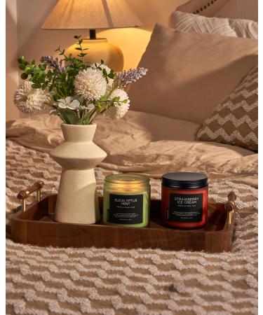 M&SENSE Eucalyptus Mint Soy Candles - 11.6oz Aromatherapy Candle for Stress Relief Meditation Yoga & Relaxation | 70 Hour Burn Gift for Men & Women - Buy Online on GoSupps.com