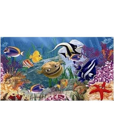 Hidom Aquarium Background Poster Double Sided - Height 19" / 50cm - Length 3 FT / 92cm - Two Scenic Pictures displaying Aquatic Backdrops - DS 500-9093/9094-3 3 FT (92cm) - Buy Online on GoSupps.com