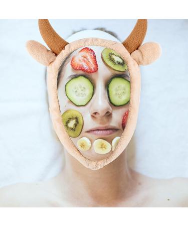 FRCOLOR 2 Pcs Milk Cow Animal Ear Spa Headband for Makeup & Skincare - Buy Online on GoSupps.com
