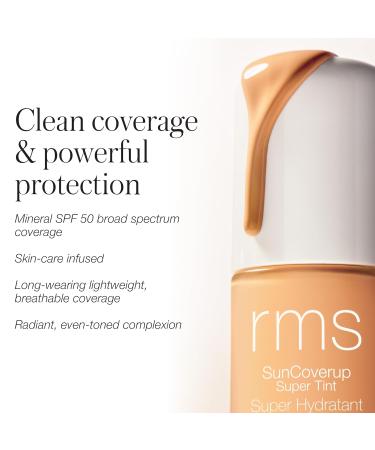 RMS Beauty SunCoverup Super Tint SPF 50 - Tinted Mineral Sunscreen Alabaster | Glowy Non-Nano Zinc Oxide Moisturizer - Buy Online on GoSupps.com