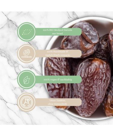  1001 Frucht 1001 Frucht Organic Medjool Dates from 1001 Nights 250 grams | Extra large and juicy Medjool Dates | Untreated and additive-free | Raw food quality - Buy Online on GoSupps.com