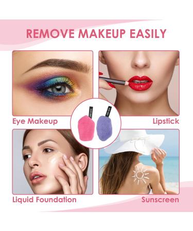 Washable Slaughtering Pads - 2-Piece Set for Facial Cleaning & Skin Care | Slimming Reusable with Handle (11.5 x 7.5 cm 2 Colors) - Buy Online on GoSupps.com