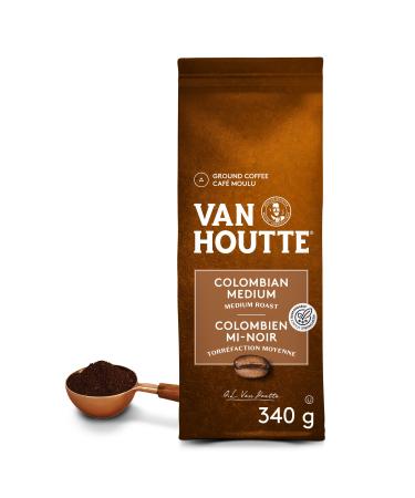 Van Houtte Colombian Medium Ground Coffee 340g Can Be Used With Keurig Coffee Makers Colombian Medium 1 Count ( Pack of 340 G )