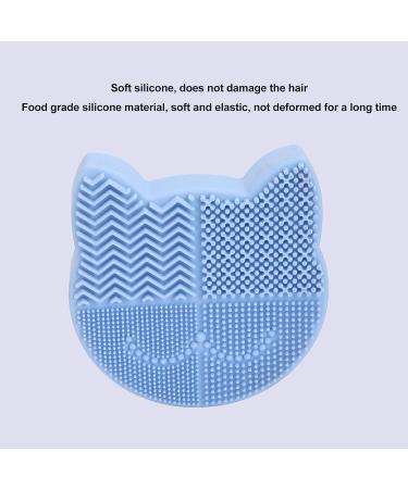 2 in 1 Silicone Cat Head Brush Cleaning Mat - Portable Makeup Cleaner Pad | Flexible & Multipurpose for Makeup Brushes - International Shipping Available - Buy Online on GoSupps.com