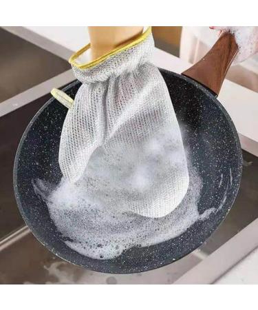 Wire Dishwashing Gloves Non-scratch Wire Household Cleaning Gloves for Tableware Reuseable Dish Washing Gloves for Pots Pans Stove - Buy Online on GoSupps.com