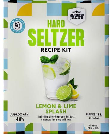 Mangrove Jacks Hard Seltzer Kit - Lemon & Lime Splash | Make Your Own Refreshing Beverage - Buy Online on GoSupps.com