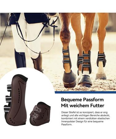 Free Gaiters & String Caps Set | Impact Protection Horse Boots | Neoprene Tendon Guards for Jumping Riding & Dressage - Buy Online on GoSupps.com