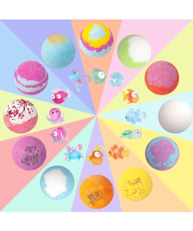 12 Organic Surprise Toy Bath Bombs for Kids - Perfect Birthday Gift for Boys & Girls | OceanFish - Buy Online on GoSupps.com