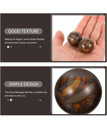 Milisten 2pcs Marble Baoding Balls - Solid Hand Massage Balls for Health & Exercise | Chinese Wellness - Buy Online on GoSupps.com