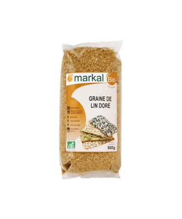 MARKAL Golden flax seeds 500G Organic -