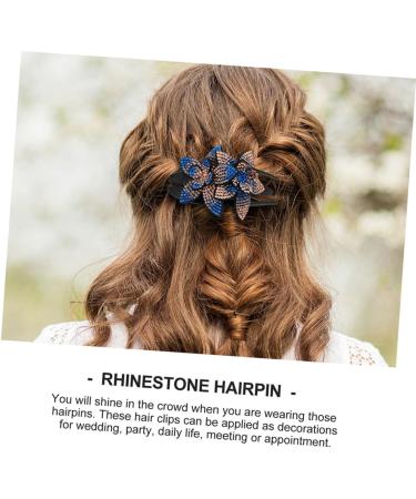 Beaupretty Hair Three-tooth clip rhinestone floral hair clips flower hairpin barrettes rhinestone headpiece rhinestone flower barrettes dense Miss rhinestone clip Clips - Buy Online on GoSupps.com