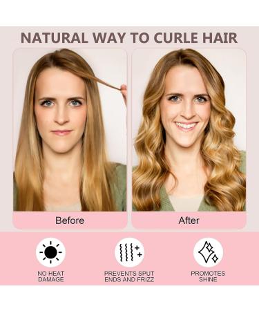 Overnight Heatless Curlers Headband for Long & Medium Hair - Pink - Buy Online on GoSupps.com