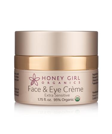 Honey Girl Organics Face & Eye Creme Extra Sensitive  USDA Certified Organic Unscented Facial Moisturizer and Under Eye Cream for Wrinkles  Dark Circles and Puffiness with Hydrating Honey*  Beeswax*  and EVOO (1.75 oz) *... - Buy Online on GoSupps.com