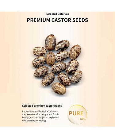 Organic Castor Oil for Hair Growth and Skin Moisturization | Cold Pressed, Natural Serum for Eyelashes, Eyebrows, and Beard - Buy Online on GoSupps.com