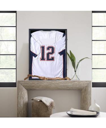 Temgee 2XL Jersey Display Frame - Large Black Matte Shadow Box Case for Sports Uniforms - 98% UV Protection Acrylic Glass - Perfect for Baseball, Basketball, Football, Soccer, Hockey Jerseys - Buy Online on GoSupps.com