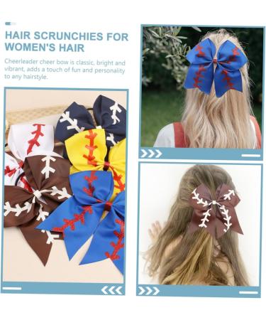 FRCOLOR Kids Baseball Hair Ties for Kids Baseball for Kids Bow for Hair Kids Hair Clips Kids Hair Ties Bows for Kid Hair Accessories Hair Clips for Kids Baseball Bow Girl Ribbon Miss - Buy Online on GoSupps.com