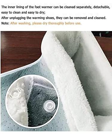 Ohagin Winter Home Foot Warmer Boot - Plug-In Electric Fast Heating Cushion with 6 Temperature Settings & 4 Timer Levels Washable Comfort - Buy Online on GoSupps.com