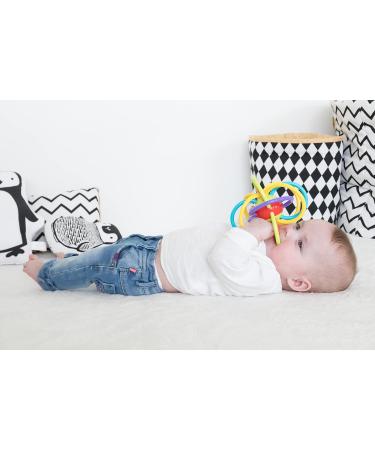 Nuby Lots A Loops Toy - Colorful Rattle Teether for 6M+ - Multicolored International Shipping Available - Buy Online on GoSupps.com