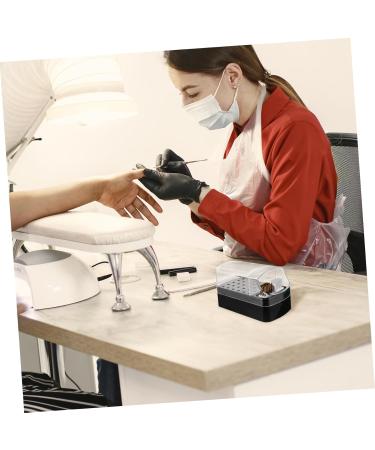 Box Nail Art Storage Box Nail Cutter Storage Box Nail Drill Storage Container Box for Nail Drill Holder Container Grinding Tool Hole Nail - Buy Online on GoSupps.com
