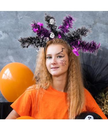 Halloween Headbands - Colorful Wool Strips Halloween Hair Bands | Halloween Headwear Cosplay Props for Favors Skeleton Bat - Buy Online on GoSupps.com