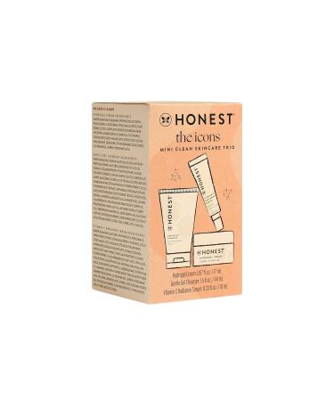 Honest Beauty Icons Skincare Trio - Mini Hydrogel Cream Gel Cleanser & Vitamin C Serum | EWG Verified Vegan & Cruelty-Free | 2.4 Fl Oz (Pack of 3 - Buy Online on GoSupps.com