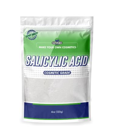 Myoc salicylic Acid Powder | Pure Original Ingredients with no adulterants  Cosmetic Grade for DIY Skincare & Industrial use-120gm Pack of 1