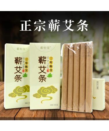 LIANYG Moxa Rolls - Non-Smoking Wild Mugwort - 18mm x 200mm - Handmade Moxibustion - 3 Years Aged Chen Aiqi - International Shipping Available - Buy Online on GoSupps.com