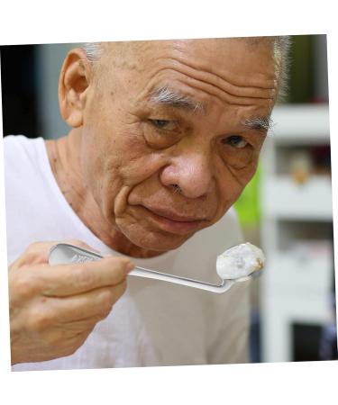 Lurrose Left-Handed Angled Cutlery Set - 5-Piece Stainless Steel Dining Fork & Training Spoon 17x4.5cm Perfect for Easy Feeding - Buy Online on GoSupps.com