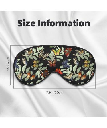 Multicolored Butterflies Sleep Mask | Adjustable Double-Sided Eye Mask | Soft Sleeping Eye Covers for Perfect Shading & Reduced Eye Edema - Buy Online on GoSupps.com