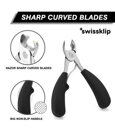 Swissklip Heavy Duty Toenail Clippers | Professional Nail Clippers for Seniors with Thick Toenails | Ideal for Ingrown Nails | 1 Unit Pack - Buy Online on GoSupps.com