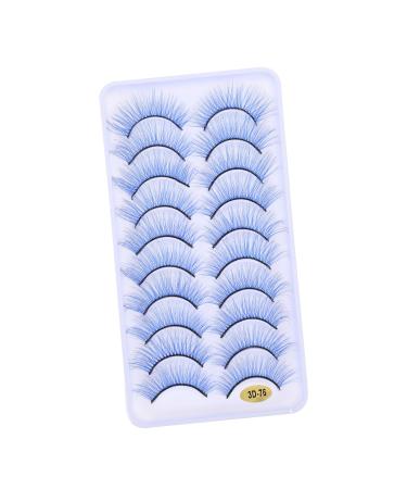 ABOOFAN 10 Pairs Fake Eyelashes Halloween False Eyelashes Professional False Eyelashes Halloween Makeup Eyelashes Colored Lashes Extensions Halloween Cosmetic Lashes Natural Eyelashes Soft