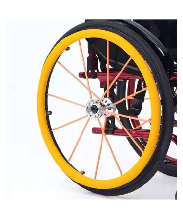 Wheelchair Push Rim Covers 22/24Inch Silicone Wheelchair Push Rim Covers Wheelchair Handrim Covers Wheelchair Rear Wheel Cover for Improve Grip And Traction(I 24 inch) 24 inch I
