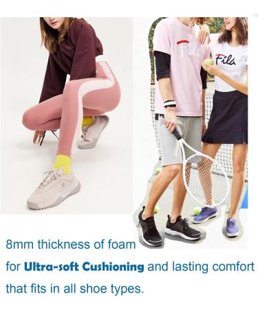 Denim Blue Medium Shoe Insoles with Shock Absorption for Men, Women, and Kids - Comfortable Inserts for Everyday Use - Buy Online on GoSupps.com