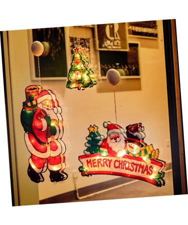 GANAZONO Santa Claus Figurine 1Pc Christmas Santa Claus Suction Cup Lamp Showcase LED Light Festival Supply Santa Claus Lamp - Buy Online on GoSupps.com