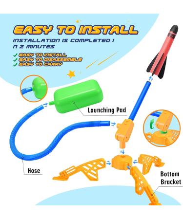 Happykidsclub Rocket Toys for Children | Outdoor Games for Ages 3-12 | Perfect Easter Gifts & Garden Toys - Buy Online on GoSupps.com