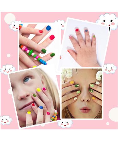 Mebtmel 7Pcs Non-Toxic Water Based Nail Polishes Set for Girls | Peel-Off, Quick Dry Formula - Buy Online on GoSupps.com