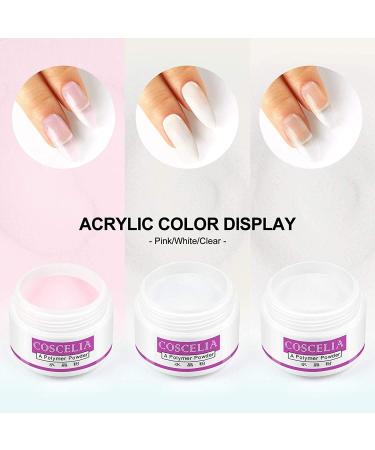 Acrylic Nail Kit with Acrylic Powder Brush False Tips Glitter Powder for Acrylic Nails Professional Manicure Set - Buy Online on GoSupps.com