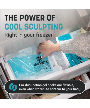 Isavera Tummy Sculpting Freeze System - Cold Sculpting Wrap Belt for Flab Reduction - Buy Online on GoSupps.com