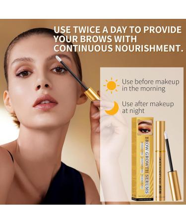 W3W Eyebrow Growth Serum Clinically Proven Peptide Brow Enhancer for Fuller Thicker Brows With Myristoyl Pentapeptide-4 & Botanical Extracts Prostaglandin-Free Safe for Sensitive Skin (5ml) - Buy Online on GoSupps.com