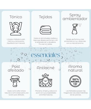 Essenciales Flower Water from Jara - 100% Pure & Certified Cistus Hydrolato | Environmentally Friendly 1L - Buy Online on GoSupps.com