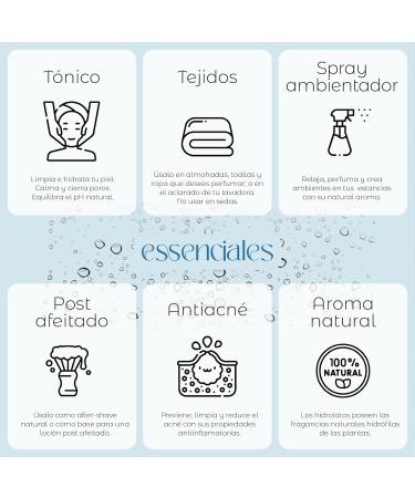 Buy Essenciales Water Hydrolate Rose Extra 100% Pure & Natural 500ml | Rosa Damascena Hydrolate for Skincare - Buy Online on GoSupps.com