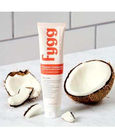 Fygg Fluoride Free Toothpaste 4 oz with Travel Size Pack of .7 oz (Coconut) - Buy Online on GoSupps.com