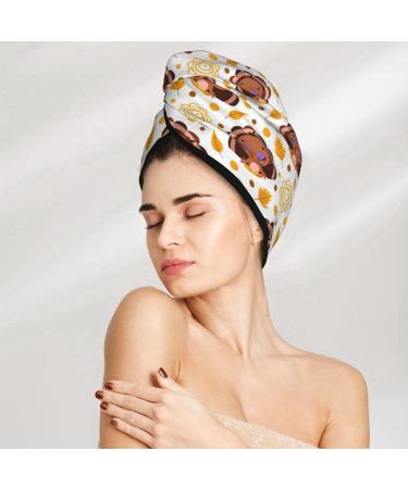 Hair Towel Wrap - Quick-Dry Towel Turban with Button for Effortless Hair Drying - Buy Internationally - Buy Online on GoSupps.com