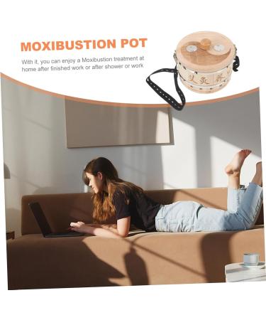 Hapinary Moxibustion Box - Wooden Treatment Instrument & Metal Column for Moxibustion Therapy | International Shipping Available - Buy Online on GoSupps.com